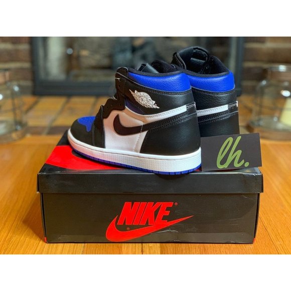 Sz 7.5 Air Jordan 1 Retro High "Royal Toe" - Picture 3 of 6
